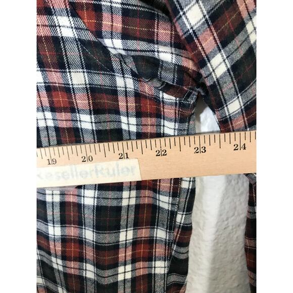 Orvis Shirt Mens Medium Luxury Flannel Brown Gray Plaid Button Up Long Sleeve - Picture 3 of 10